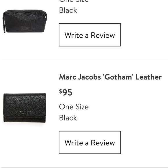 Marc Jacobs black leather key case - Picture 2 of 5